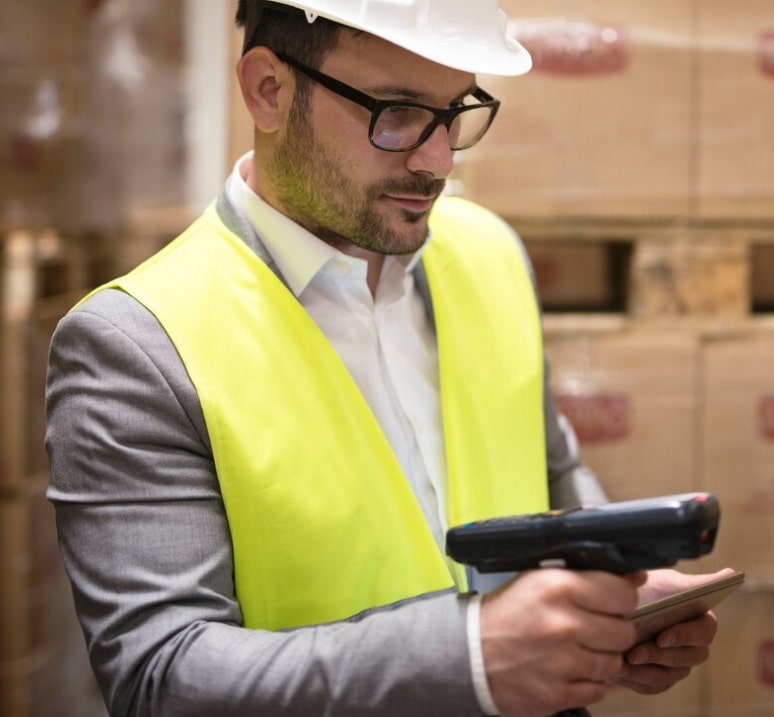 Technician scanning equipment with a handheld reader
